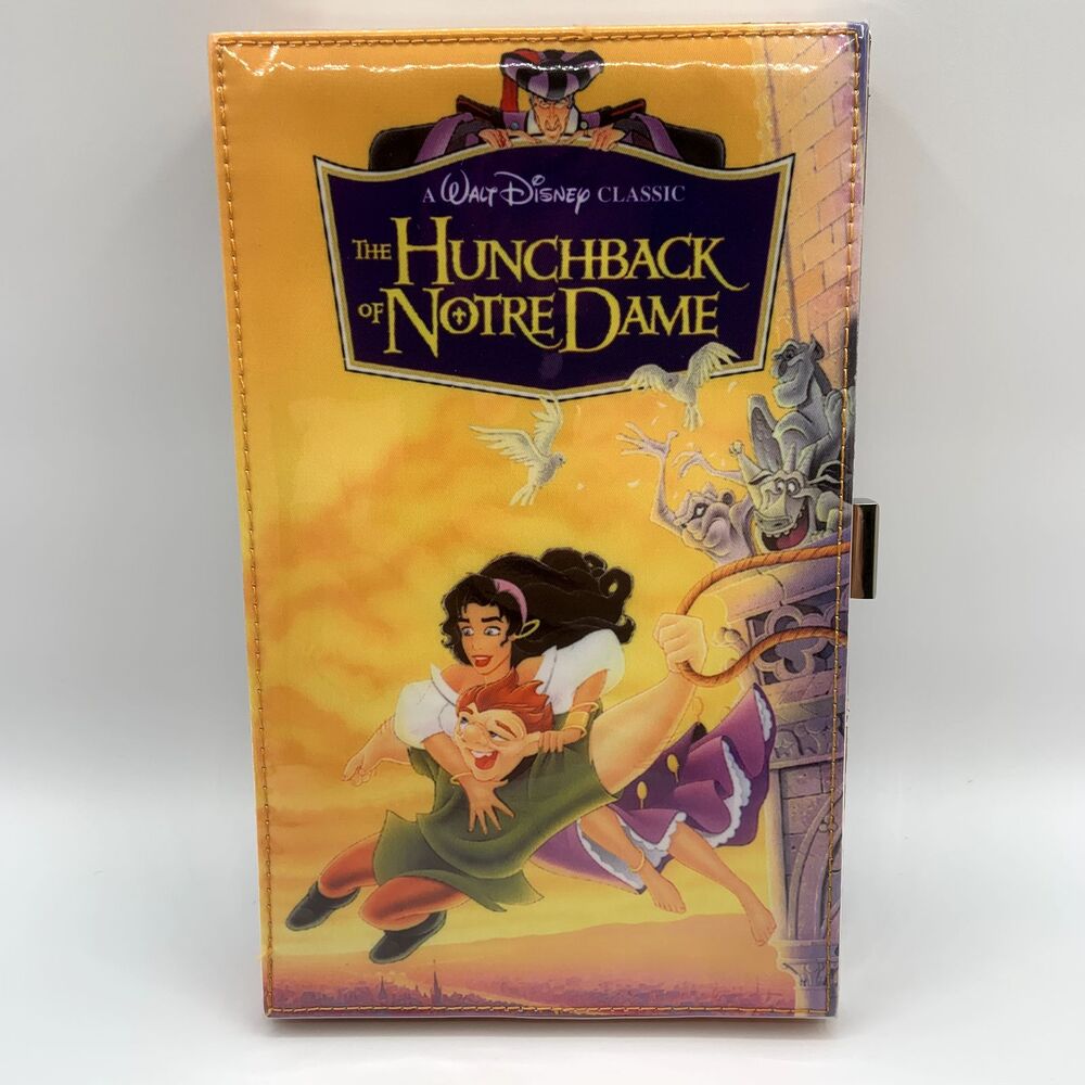 Oh My Disney Hunchback of Notre Dame VHS Clutch Purse Esmeralda Quasimodo Nice